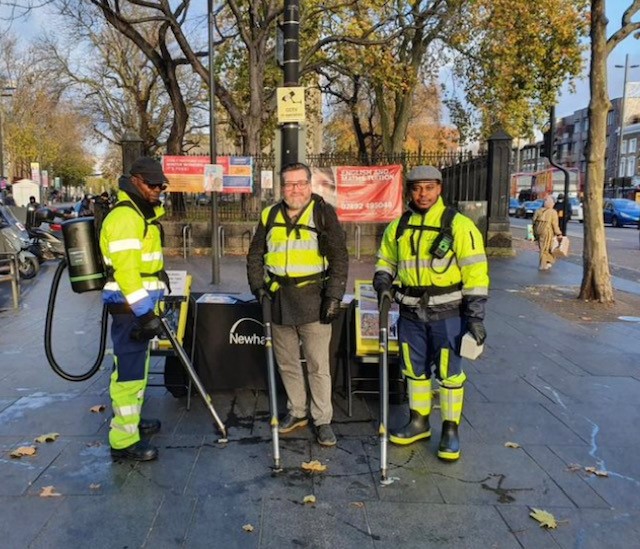 Chewing gum litter in Newham 2023