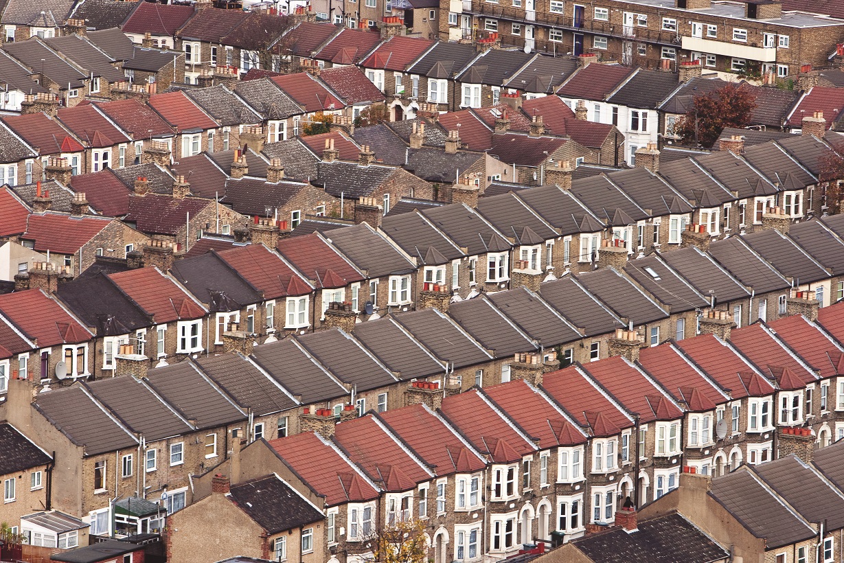 Rows of terrace houses