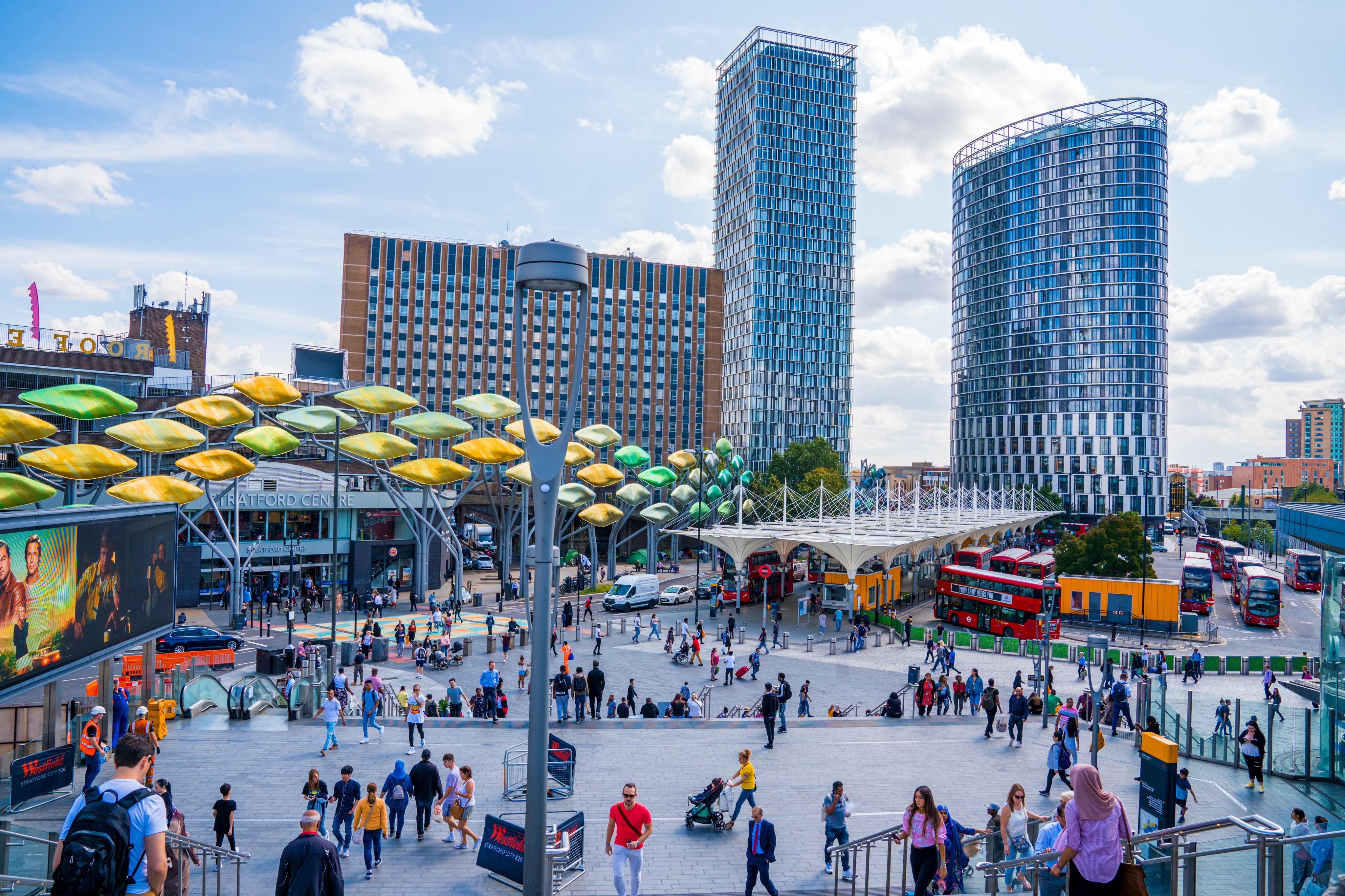 Stratford - view from Westfiled steps